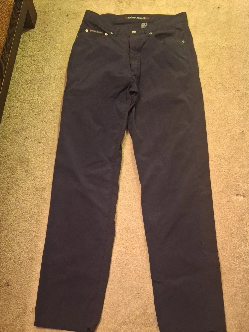 Dkny Men's Navy Relaxed Fit Jeans